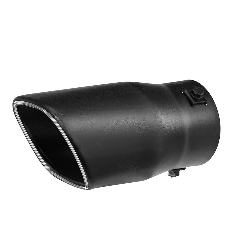 Tritrust Black Exhaust tip - To Fit 1.75 to 2.5 Inch Exhaust tail Pipe Diameter- Black Coated Stainless Steel - Car Muffler tips - Image 1